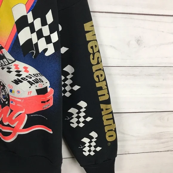 Vintage 1992 Nascar 17 All Over Print Racing Sweatshirt - Picture 5 of 8
